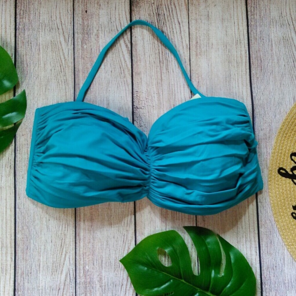 2Bamboo ruched bikini top